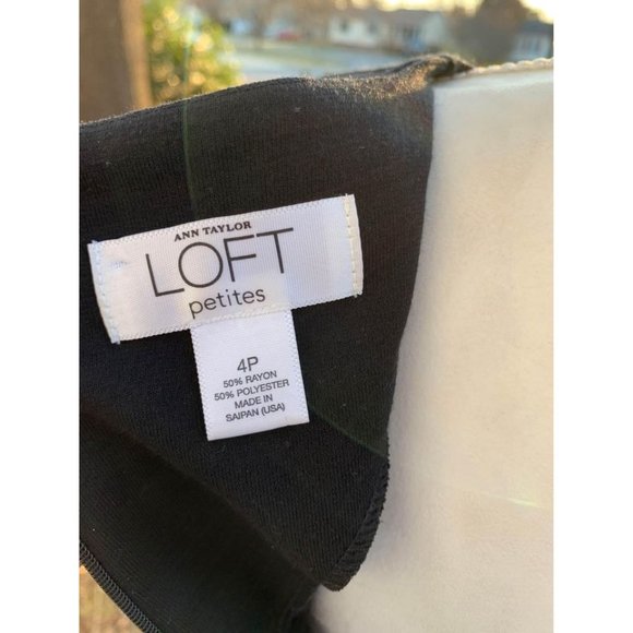 Loft Petite Dress Black Business Casual - Picture 4 of 4